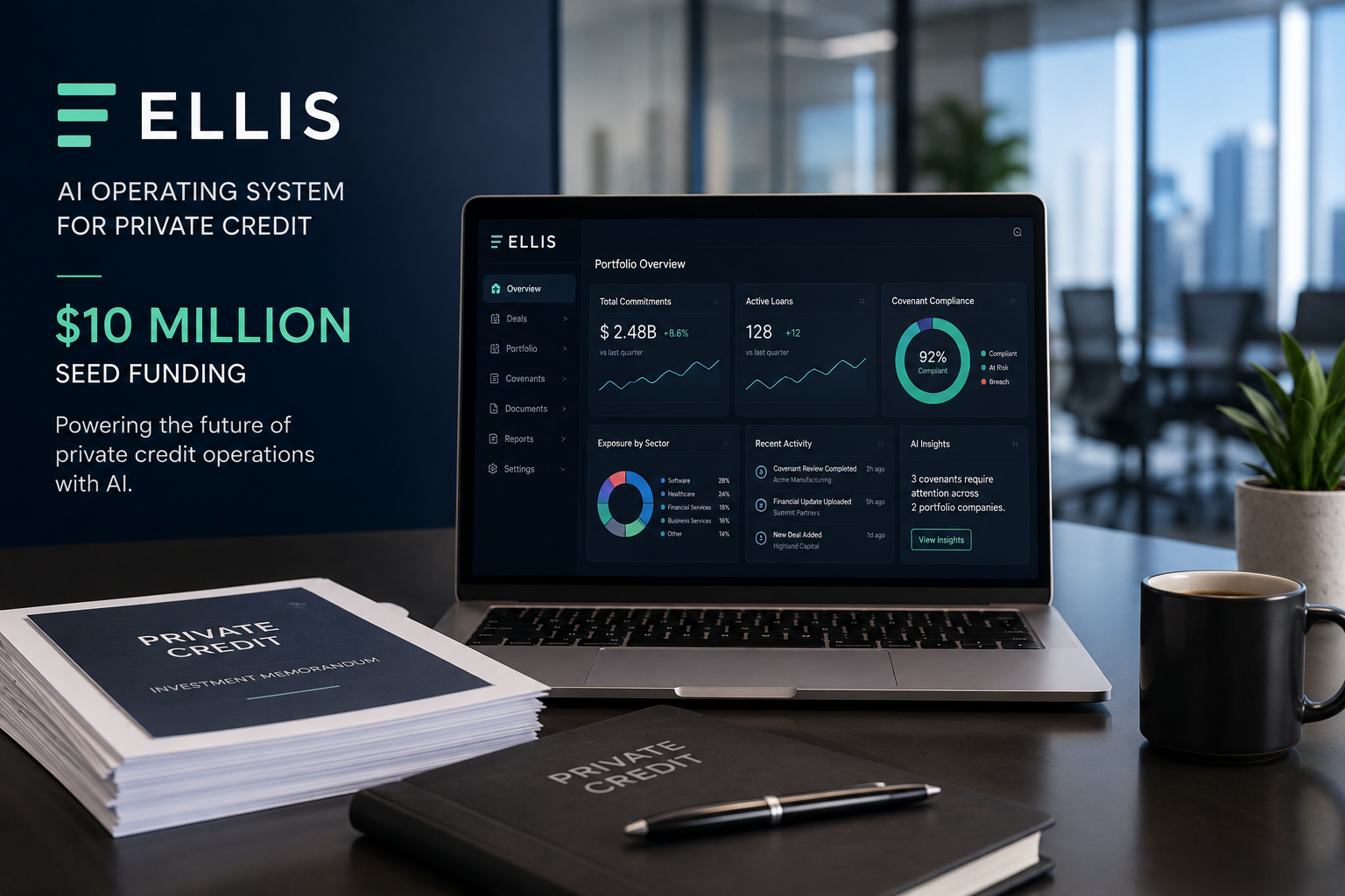 Ellis Secures $10M Seed Funding for AI-Powered Private Credit Platform
